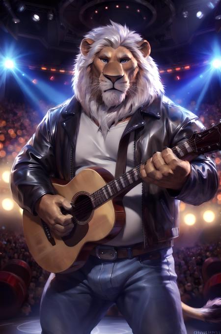 lion white hair clay_calloway_(sing)