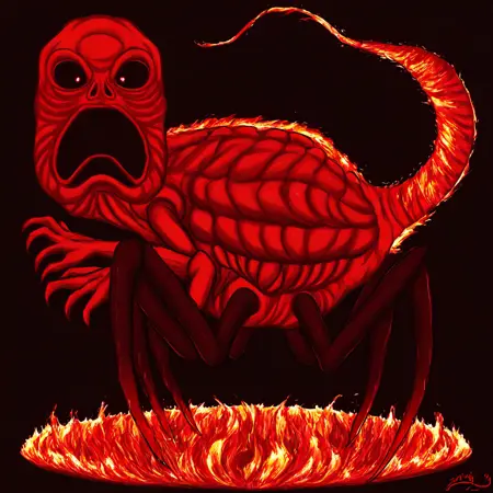 Red Nes Godzilla illustrous standlone