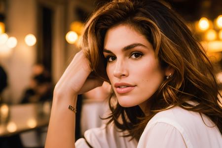 <lora:cindy crawford_sd1.5_lora:1> cindy crawford a close up portrait photo of a beautiful 26 y.o woman in a paris cafe, wearing vintage clothing, moody, vines, organic, modern, (high detailed skin:1.2), 8k uhd, dslr, soft lighting, high quality, film grain, Fujifilm XT3