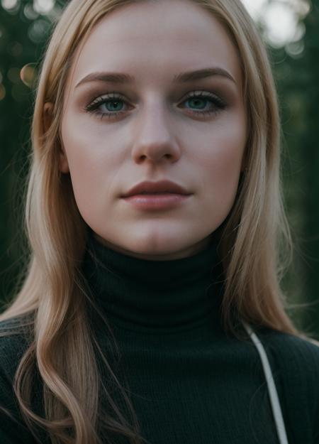 A stunning intricate full color portrait of (jsdph woman:1.0) wearing a black turtleneck, epic character composition, by ilya kuvshinov, alessio albi, nina masic, sharp focus, natural lighting, subsurface scattering, f2, 35mm, film grain, <lora:JessicaDunphyDogu:1>