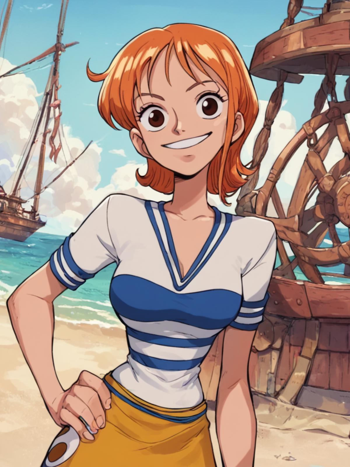 Nami pre timeskip (One piece) (commission) - Pony | Stable Diffusion LoRA |  Civitai