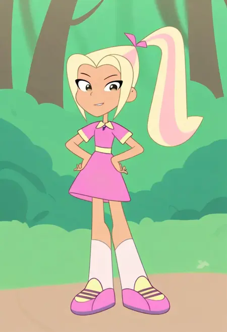 Liana, female character from Shushumagic cartoon series.