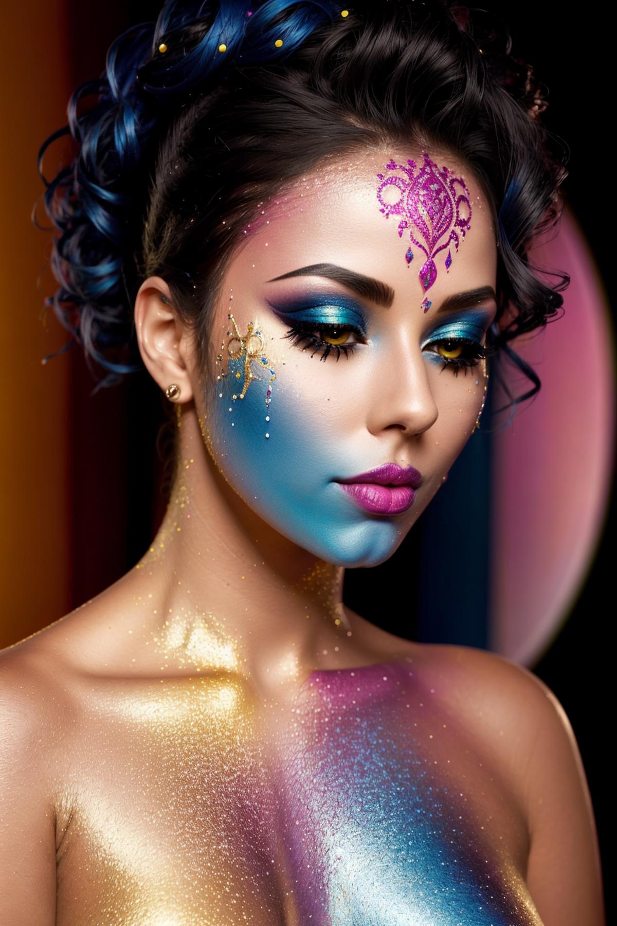 Glitter Body Paint SD 1.5 Style LoRA image by getphat