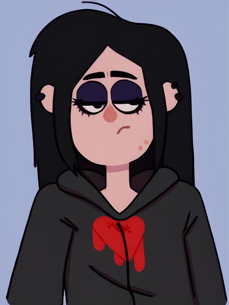 ROBBIEV,BLACK PUPILS,ACNE,GOTH,PIMPLES,HOODIES,BLACK HAIR,LONG HAIR