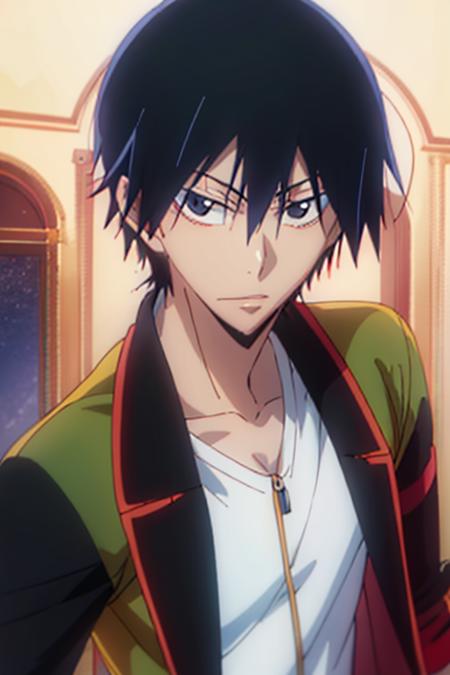 shunsuke_imaizumi, black hair, black eyes, hair between eyes