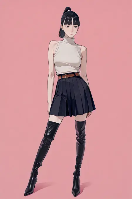 ZARA(like)-CowboyThighBoots 仿ZARA牛仔跟过膝靴