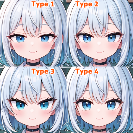 "Tsurime(吊り目)" set (Eye collection special edition) Type 4