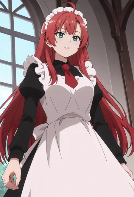Red-Haired Maid - Around 40 Otoko no Isekai Tsuuhan - Pony/SDXL