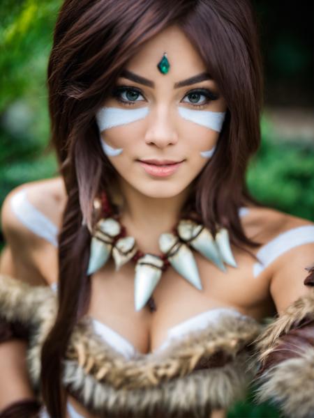 nidalee a woman in a cosplay