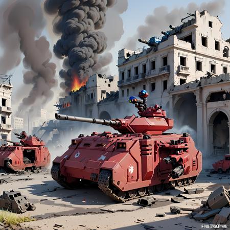 Space Marine Predator Battle Tank - Grimdark 40,000 (SDXL) Space Marine Predator Battle Tank - Warhammer 40,000 (SDXL)