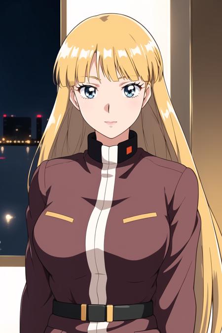 (Night:1.7), Japan, Tokyo, CityView, Before Window,
Standing at attention,
Brown_ jacket,military, military uniform,long sleeves,
<lora:Lucille_Liliant_GundamX-KK77-V1:0.7>,
blonde hair ,blue eyes,long hair,bangs,
1 girl, 24yo,mature female,Beautiful Finger,Beautiful long legs,Beautiful body,Beautiful Nose,Beautiful character design, perfect eyes, perfect face,
looking at viewer, in the center of the image,(Upper_body),(Focus on her face),(from_side),
NSFW,official art,extremely detailed CG unity 8k wallpaper, perfect lighting,Colorful, Bright_Front_face_Lighting,
(masterpiece:1.0),(best_quality:1.0), ultra high res,4K,ultra-detailed,
photography, 8K, HDR, highres, absurdres:1.2, Kodak portra 400, film grain, blurry background, bokeh:1.2, lens flare, (vibrant_color:1.2)
(Beautiful,large_Breasts:1.0), (beautiful_face:1.5),(narrow_waist),