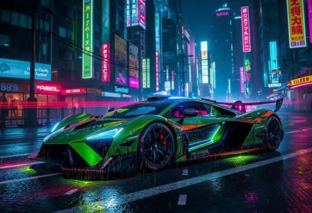 Cyberpunk hypercar