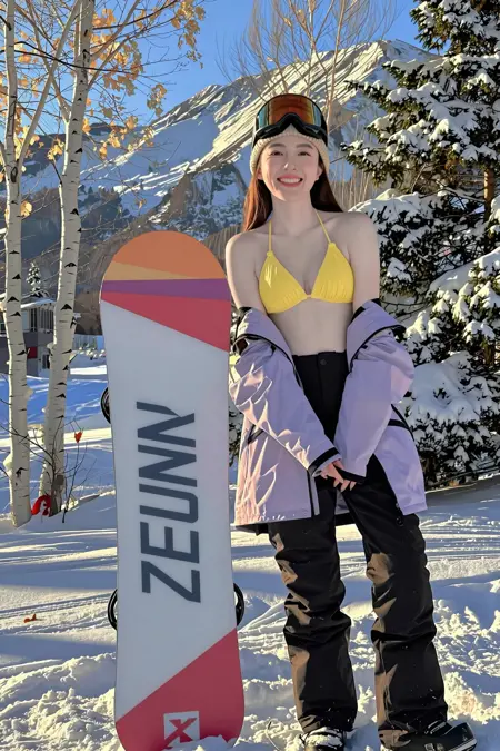 Z-比基尼滑雪-Bikini skiing