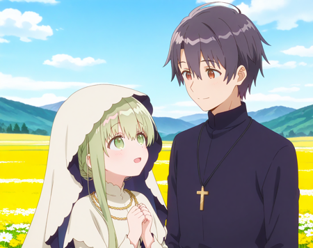 Shiro Seijo to Kuro Bokushi (Saint Cecilia and Pastor Lawrence) Character LoRA / 白聖女と黒牧師 キャラクターLoRA v1.0