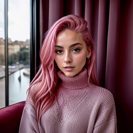 <lora:fitaitana_sd15_512_128_64_v1:1> fitaitana pink hair, 1girl, wearing a turtleneck sweater,, professional, photography, excellent lighting, impeccable, precision, rich colors, deep shadows, clarity, high-resolution, razor-sharp, composition, light and shadow, timeless beauty, captivated, artistry, craftsmanship, elegance, sophistication, exquisite, details, atmosphere, balance, masterful, technique, expertly captured, stunning, visual impact, top-quality, compelling, professional-grade, aesthetics, flawless, remarkable, perfection, attention, dynamic, evocative, nuanced, depth, vibrancy, masterclass, breathtaking, awe-inspiring, high-definition, alluring, enchanting, texture, storytelling, mesmerizing, cinematic, elite, artistry.