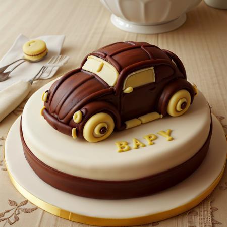 CakeStyle beetle. Marzipan cake shaped like beetle. <lora:CakeStyle:0.55>