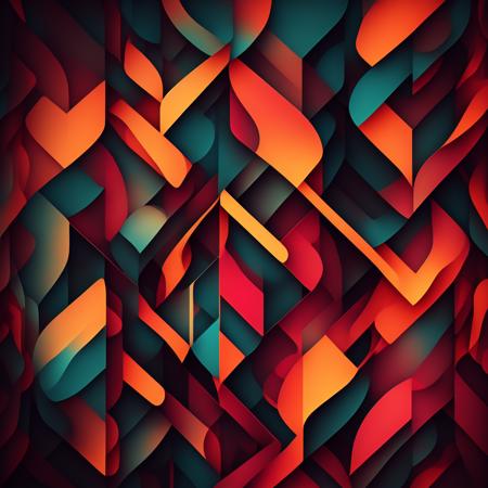 photo abstract geometric patterns, vivid colors, poster (PosterGeo style:1) <lora:djzPosterGeo:0.8)