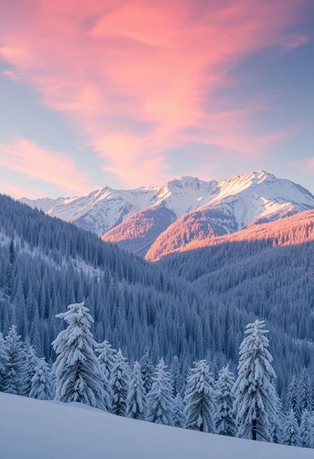 Magnificent winter landscape.