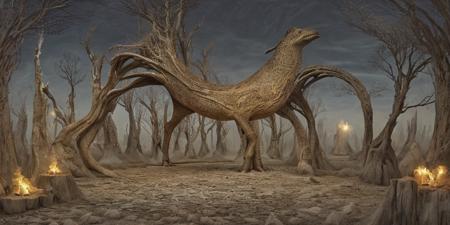 surrealist art A surreal scene unfolding in the realm of dreams! . dreamlike, mysterious, provocative, symbolic, intricate, detailed