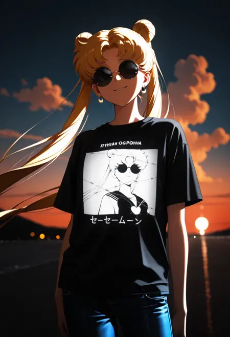 Футболка Лунная Оборона / Lunnaya Oborona (Moon Defense) T-shirt (Clothing) for Illustrious