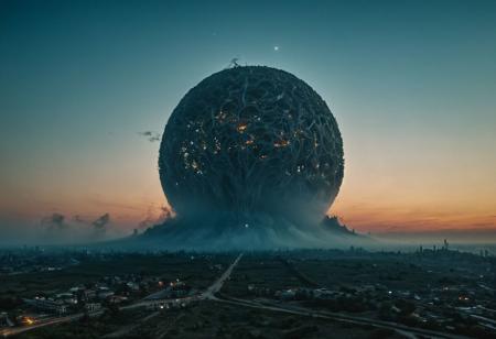 ral-ertmsphr otclillsn carcosa city, terraforming machine abouve planet earth 20000 bc., By YMji Shinkawa,
very detailed, raw photo, a blue sunset landscape, photorealistic, high detailed texture, 8k uhd, dslr, soft lighting, high quality, film grain, Fujifilm XT3, highly detailed photography, (muted colors, cinematic, dim colors, soothing tones:1.2), vibrant, insanely detailed, hyperdetailed, (dark shot:1.2), (vsco:0.3), (intricate details:0.9), (hdr, hyperdetailed:1.2) atmospheric haze, Film grain, cinematic film still, shallow depth of field, highly detailed, high budget, cinemascope, moody, epic, OverallDetail, gorgeous, 2000s vintage RAW photo, photorealistic, candid camera, color graded cinematic, eye catchlights, atmospheric lighting, skin pores, imperfections, natural, shallow dof