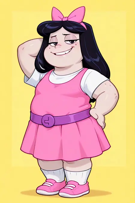 Buford dressed as Isabella - Phineas and Ferb