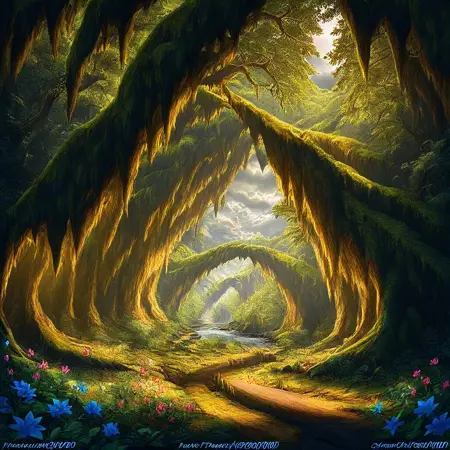 green forest path - poolx