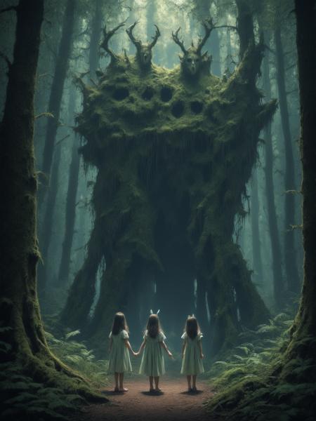 May is a young child who goes to a house far from the city with her father and older sister for summer vacation. But it doesn't take long for her and her sister to discover the existence of forest spirits and...
<lora:Fantasy_XL:1> Fantasy
<lora:Surreal Harmony:1> Surreal