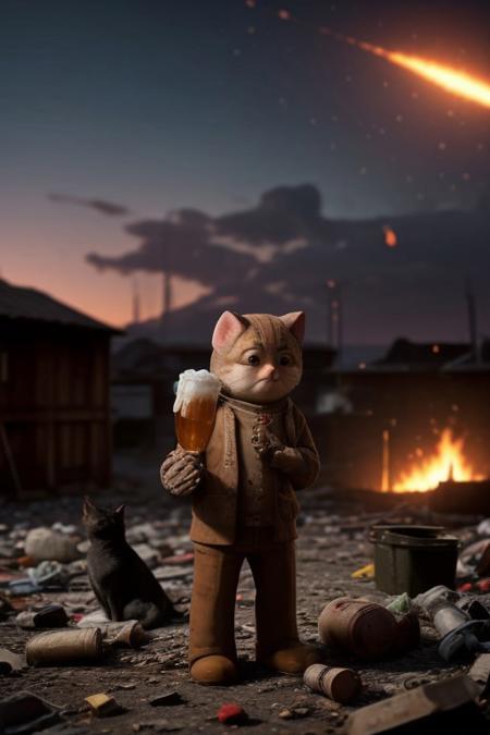 (crowd), chibi, cute, monster, food, machine, mouse, cat, war,, bullets, gun, rpg, blood, fire, waste, trash, (sky background), building, beer, vodka, whiskey, scotch, blood, fight, ((((drunk))))
4654645645646
