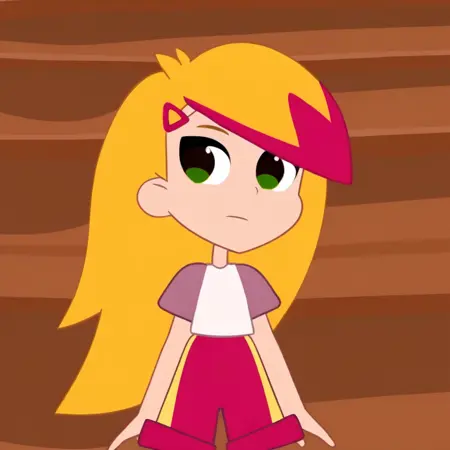 Kira. Female character from Shushumagia cartoon series.