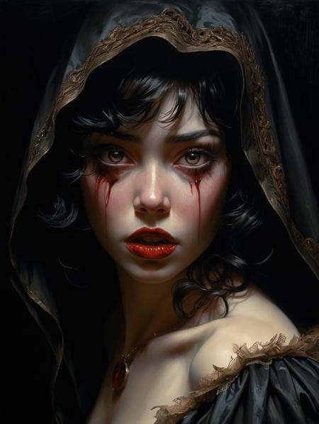Horror-themed Oil painting, Some of them want to use you, masterpiece, high detail, 8k, intricate, detailed, high resolution, high res, ultra high quality, oil painting, <lora:add-detail-xl:1.8>. Eerie, unsettling, dark, spooky, suspenseful, grim, highly detailed, darkness, midnight, Extremely high-resolution details, fine texture