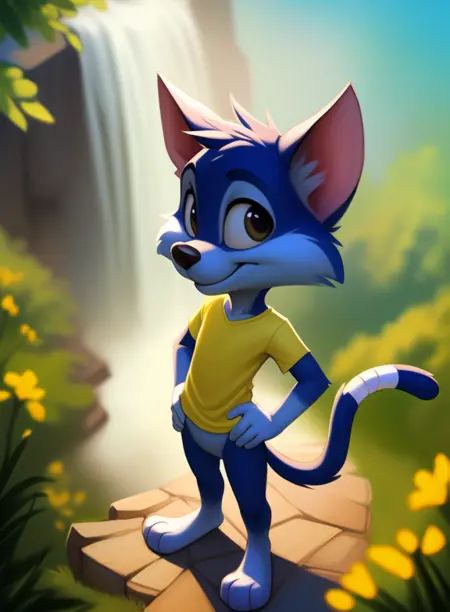 Furrball - ( Tiny Toons Looniversity )
