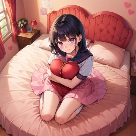 Heart-shaped Bed (pony diffusion) V1