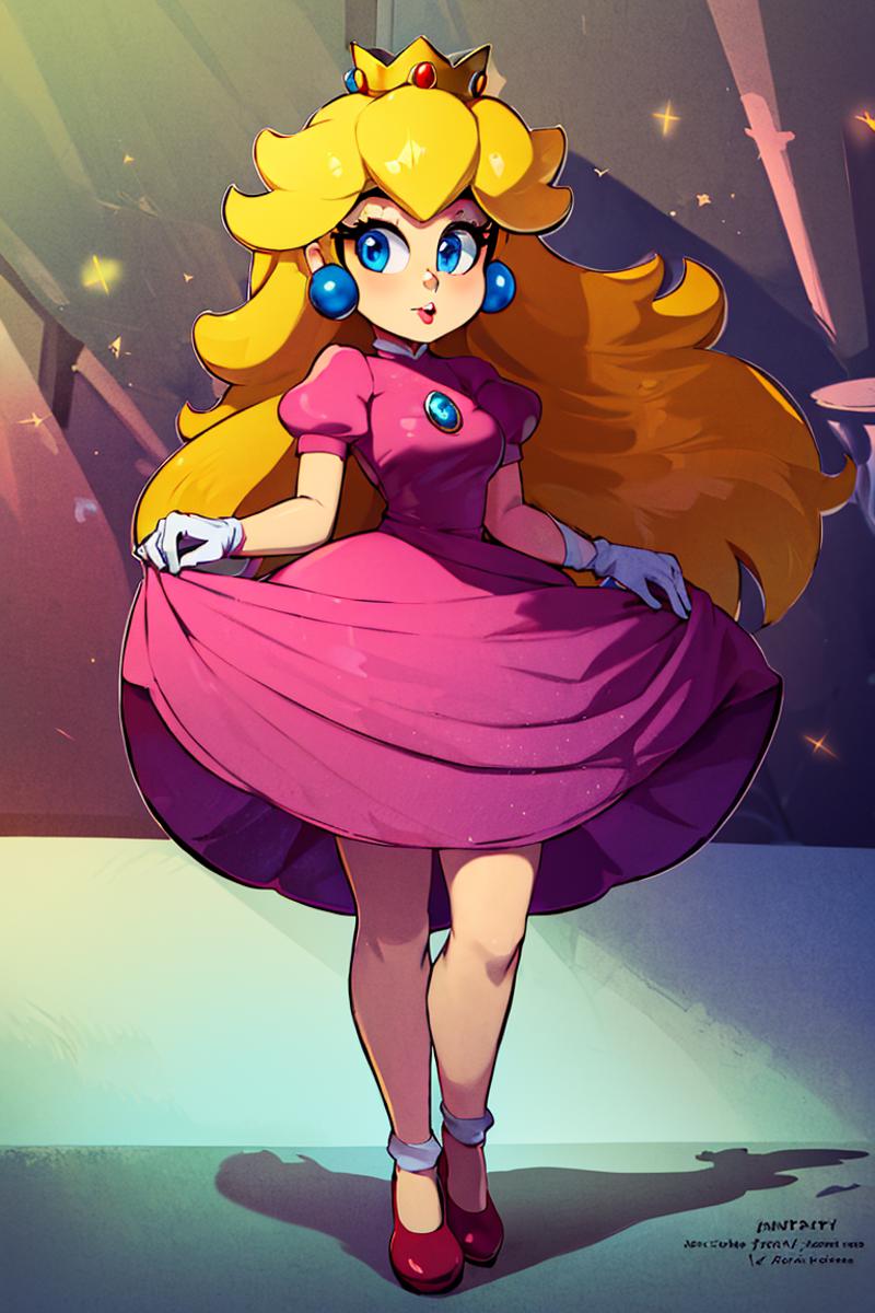 Princess Peach (ピーチ姫) - Super Mario Bros - COMMISSION image by CitronLegacy