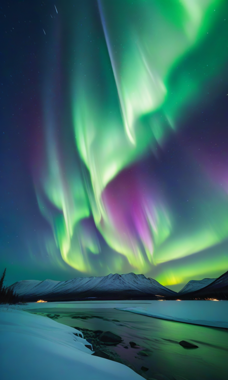 northern lights, northern lights background