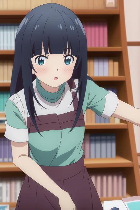 <lora:Eromanga_takasago tomoe:0.7>  takasago tomoe, 8k, masterpiece, absurdres, anime,