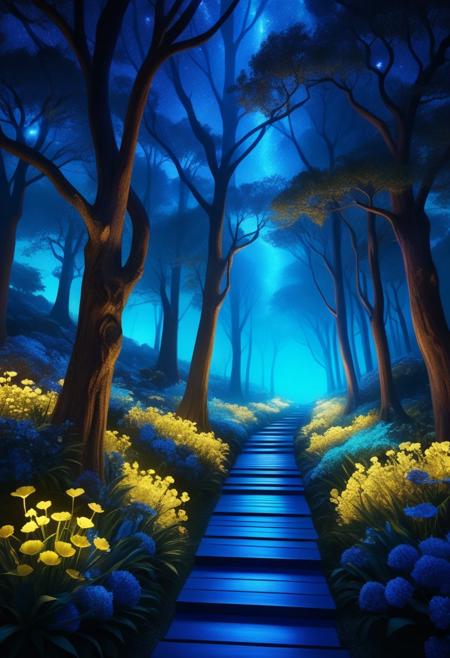 (((a mystical grove, where ancient trees whisper secrets, glowing flowers light the path, and the air is filled with an enchanting aura))), Electric Blues, Nightlife Energy: dynamic lighting, blue tones, sharp focus, energetic ambiance, nightlife elements, bold textures, vibrant look, lively atmosphere, electric aesthetics, capturing excitement, dynamic scenes, artistic feel, storytelling through colors, professional technique, striking visuals, nightlife concept, bold styling, lively environment, surreal aesthetics, captivating narratives, intricate details, nightlife landscape, editorial storytelling, vibrant glows, evoking energy, pushing creative vision <lora:add-detail-xl:2> <lora:Cosine_freck:1>