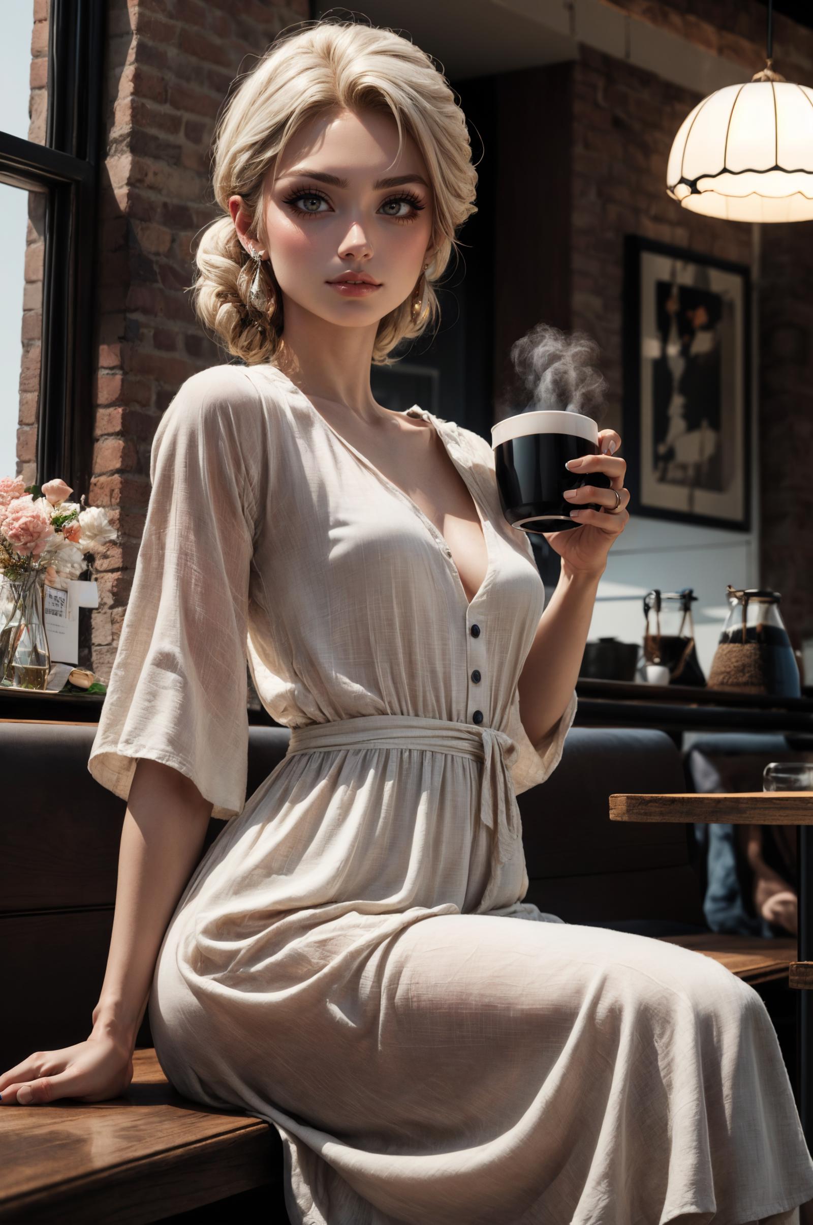 Linen dress - clothing image by Artificial_Lion