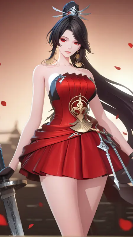 UR Demon knife girl(妖刀姬·绯夜猎刃)——Onmyoji(阴阳师)