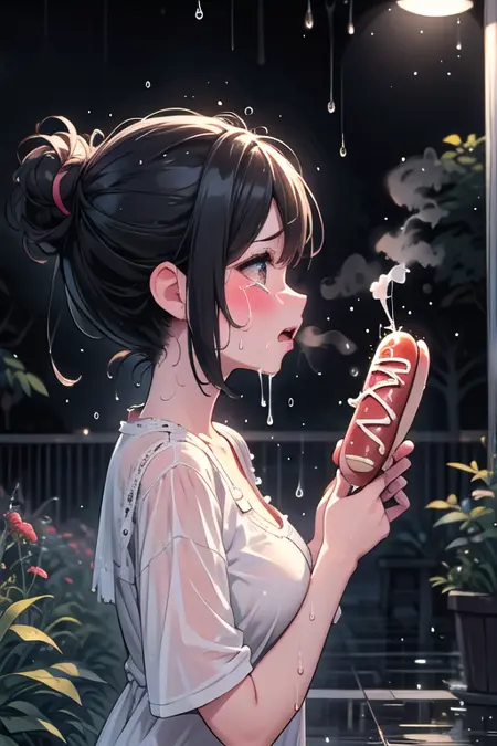 girl hate hot dog [approved]