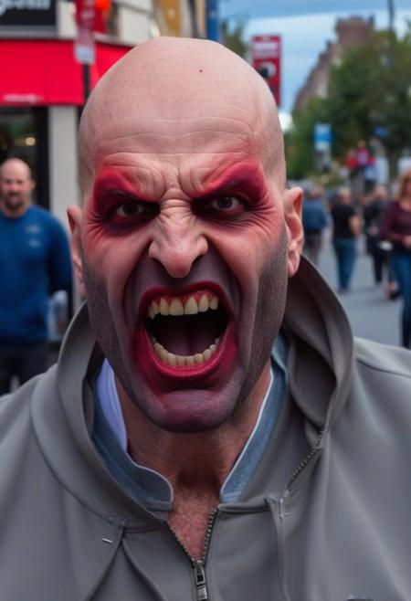 the hair demon terrorizing bald people on the streets