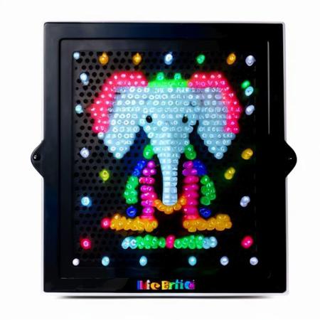 litebrite, elephant