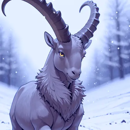 Animal – Alpine Ibex (for NoobAI)