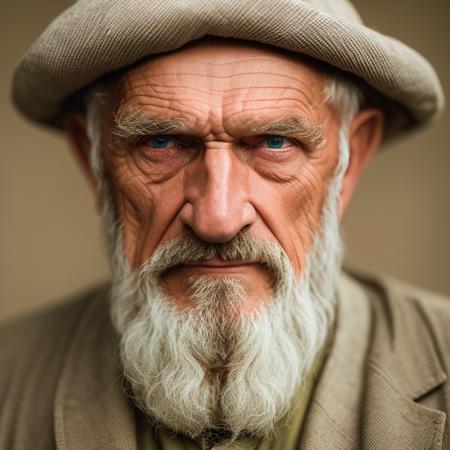 photo of old man, professional close-up portrait, hyper-realistic, highly detailed, 24mm, dim lighting,  high resolution, iPhoneX, by Peter Kemp vodka_portraits <lora:vodka_portraits:0.7>