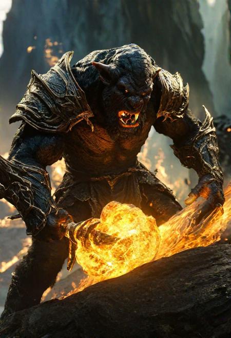 Completely Balrog, Helm's fall absolutely nothing, pure black, detailed, but the Lord of the Rings of life are rising, FastNegativeV2, ral-dissolve, amazing quality, masterpiece, best quality, hyper detailed, ultra detailed, UHD, perfect anatomy,