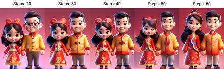 Chinese couple avatar, A cute smart boy and A cute smart girl, Wear fashionable and identical style clothes, Disney style, fine gloss 3D rendering, best quality, Bright, Fine gloss, super Detail, Light tracing, clay textures, paste colors, 16k, best quality, super detail, high details, disney cartoon