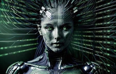 Advertising poster style  cinematic film still, (scan data information overlay highlighting details of various features | giving information with faux machine code bullet points) , sleek beautiful female, experimental subject and prisoner of shodan <lora:shodan_sdxl:1> . Professional, modern, product-focused, commercial, eye-catching, highly detailed