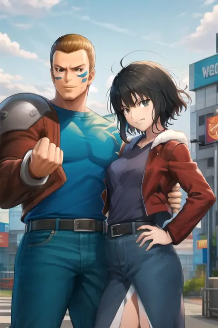 Brian Battler x Shiki Ryougi (The King of Fighters x Kara no Kyoukai)