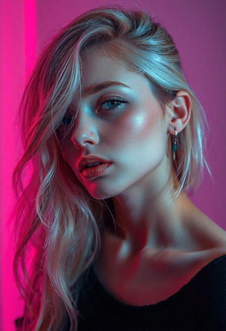 high quality design aesthetics, synth pop, detailed, pop album cover, beautiful young white woman