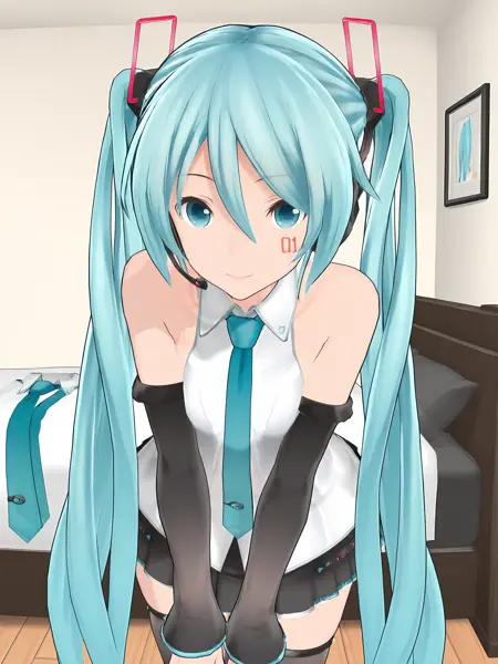 [Pony & Illustrious] Miku Hatsune V4X Tsumidango MMD